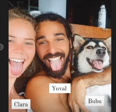 Clara Sophia Photo With Her Boyfriend & Pet